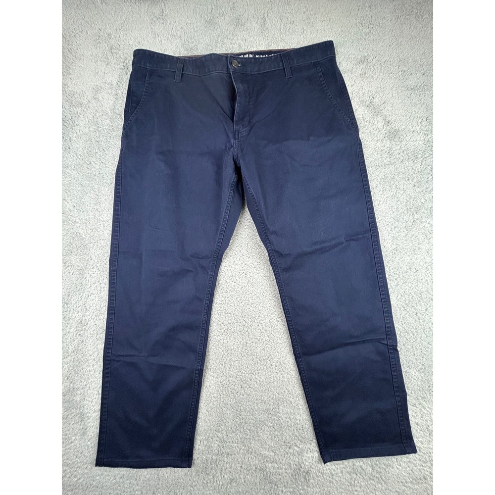 Dockers Original Alpha Khaki Mens Athletic Fit Navy Blue Chino Pants 40x27